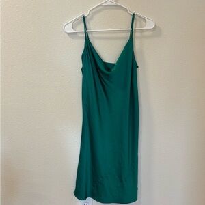 Elegant Green Slip Dress